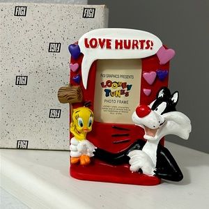 🖤1994💕RARE DESIGN💕Tweety & Sylvester stand-up picture frame
